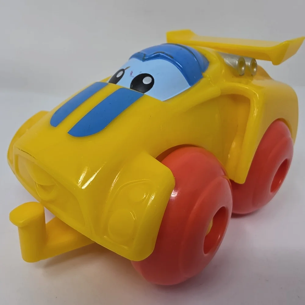 Mega Block Yellow Race Car 3 Pieces Block Toy